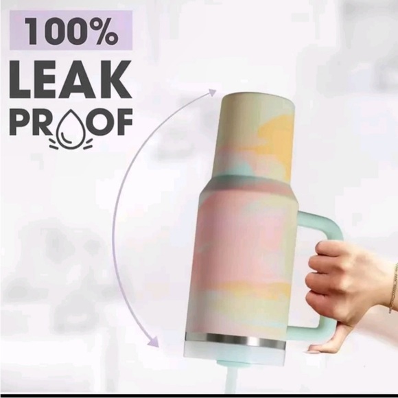 Stanley 40oz Quencher Tumbler Pastel Rainbow New in Box - Picture 5 of 6